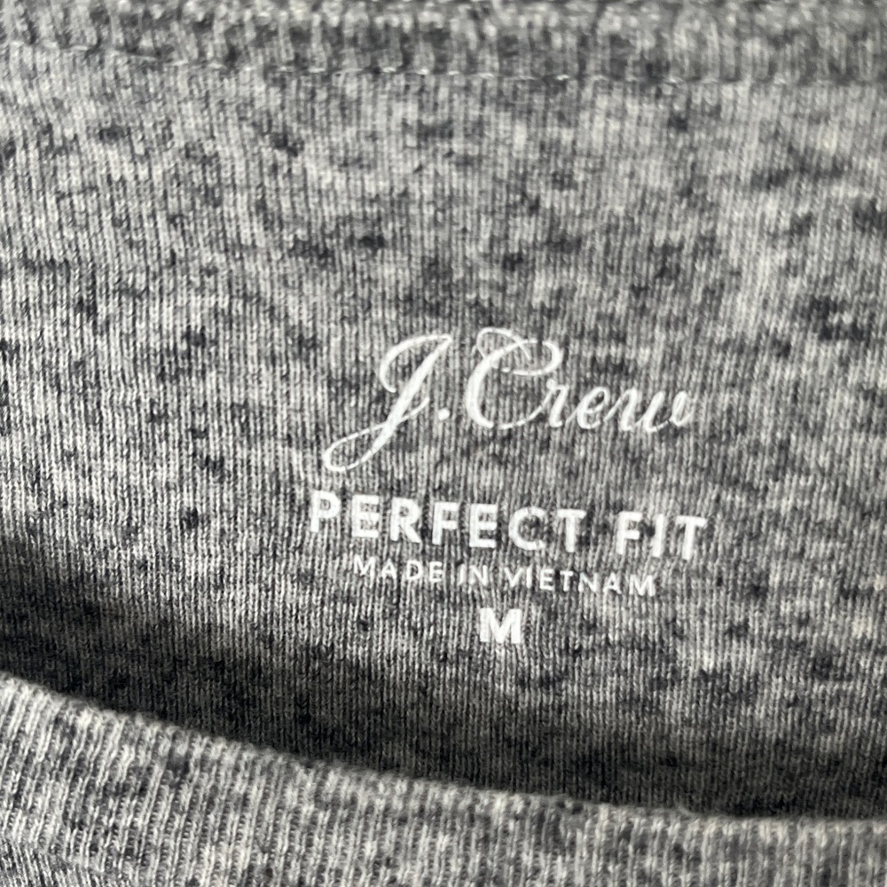 J. Crew Perfect Tee set 2 lilac and Gray Long Sleeve cotton crew neckTees - Picture 6 of 7